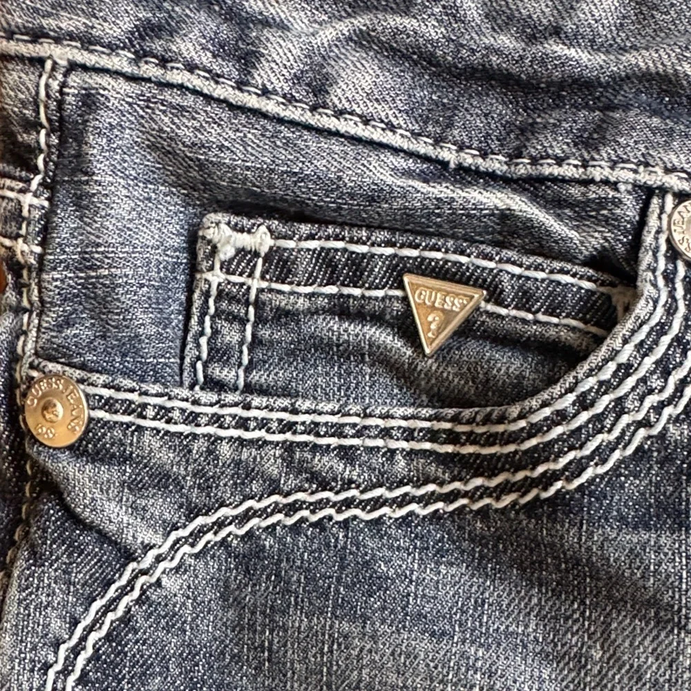 Guess Women's Blue Denim Jean Shorts